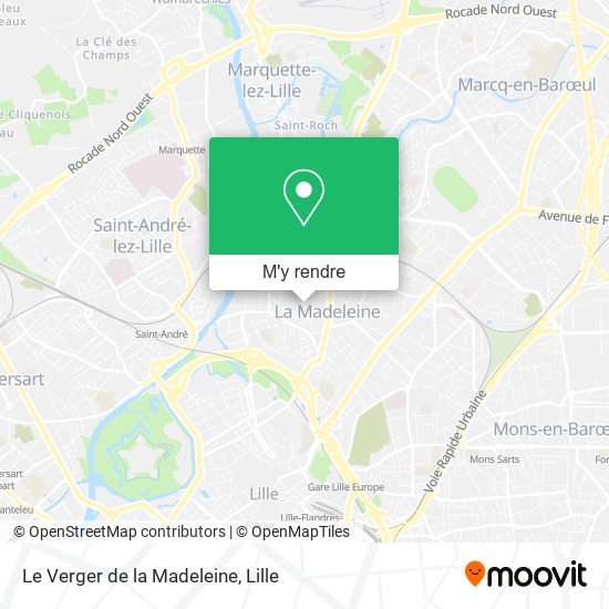 Le Verger de la Madeleine plan