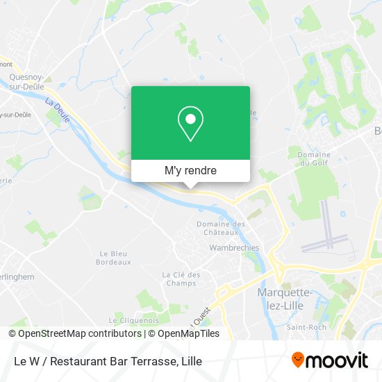 Le W / Restaurant Bar Terrasse plan