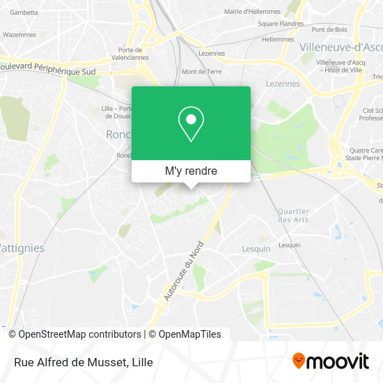 Rue Alfred de Musset plan