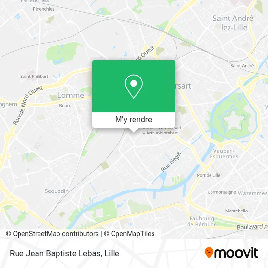 Rue Jean Baptiste Lebas plan