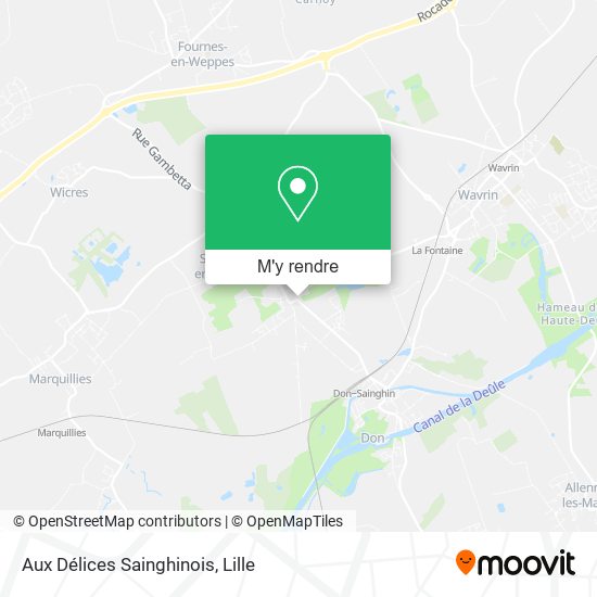 Aux Délices Sainghinois plan