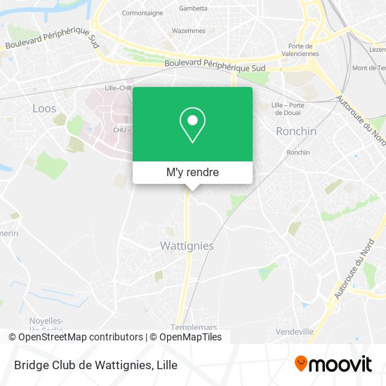 Bridge Club de Wattignies plan
