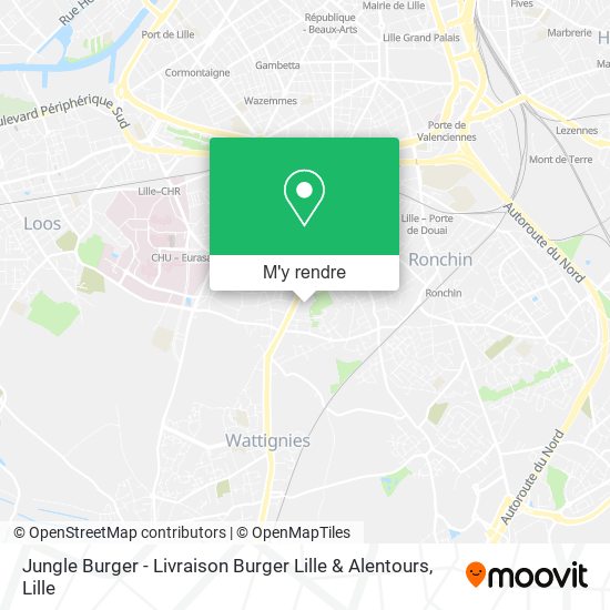 Jungle Burger - Livraison Burger Lille & Alentours plan
