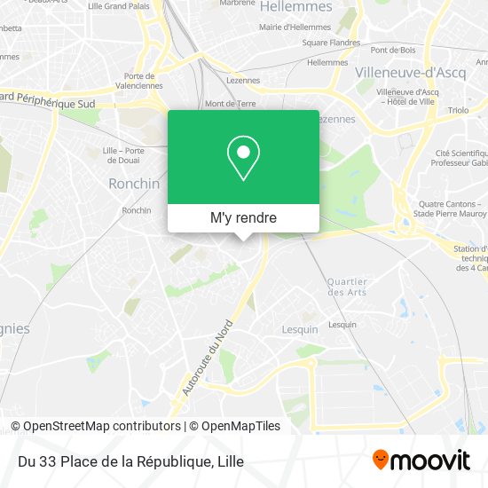 Du 33 Place de la République plan