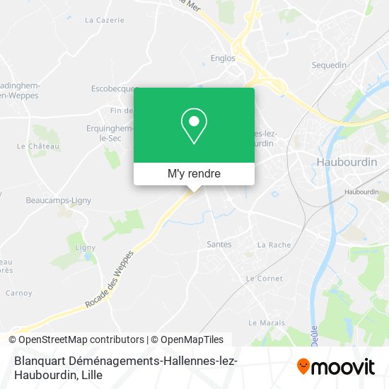 Blanquart Déménagements-Hallennes-lez-Haubourdin plan