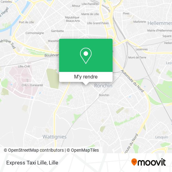 Express Taxi Lille plan