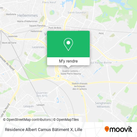 Résidence Albert Camus Bâtiment X plan