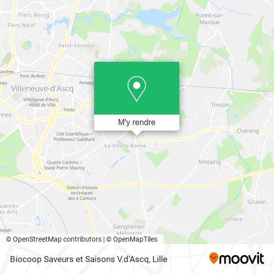 Biocoop Saveurs et Saisons V.d'Ascq plan