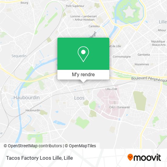Tacos Factory Loos Lille plan
