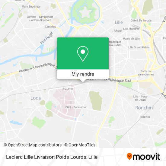 Leclerc Lille Livraison Poids Lourds plan