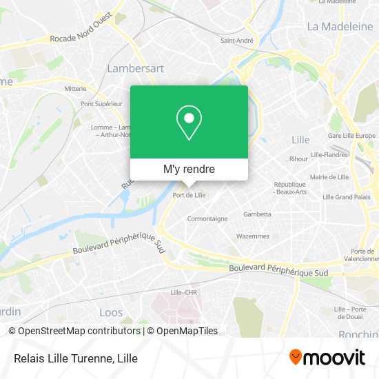 Relais Lille Turenne plan