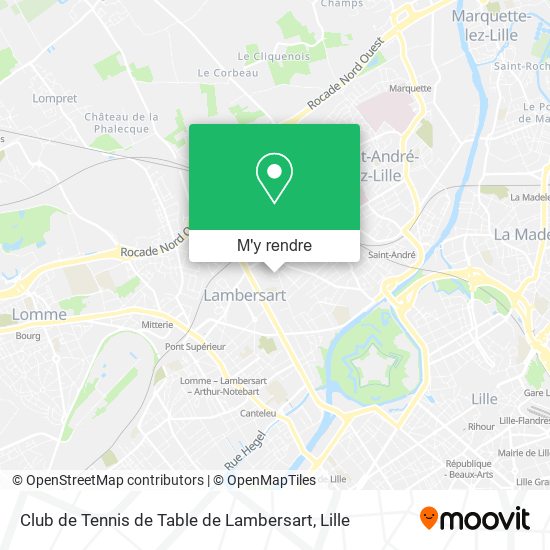Club de Tennis de Table de Lambersart plan