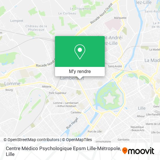 Centre Médico Psychologique Epsm Lille-Métropole plan