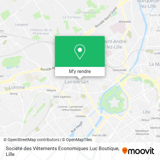 Société des Vêtements Economiques Luc Boutique plan