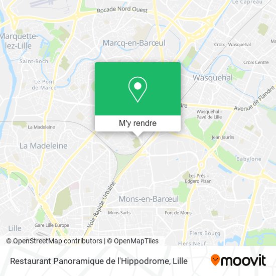 Restaurant Panoramique de l'Hippodrome plan