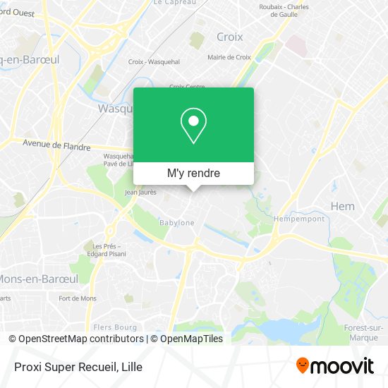 Proxi Super Recueil plan