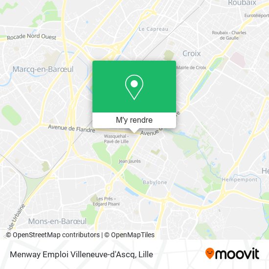 Menway Emploi Villeneuve-d'Ascq plan