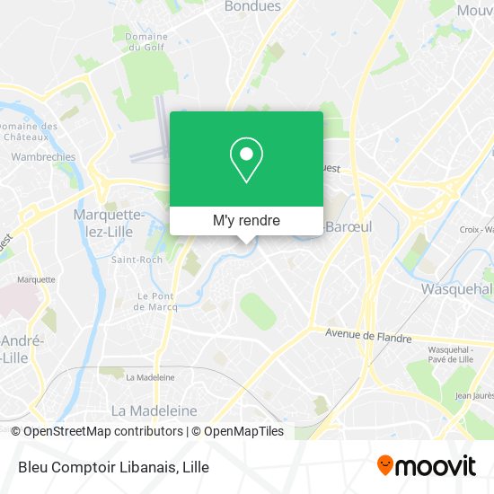 Bleu Comptoir Libanais plan