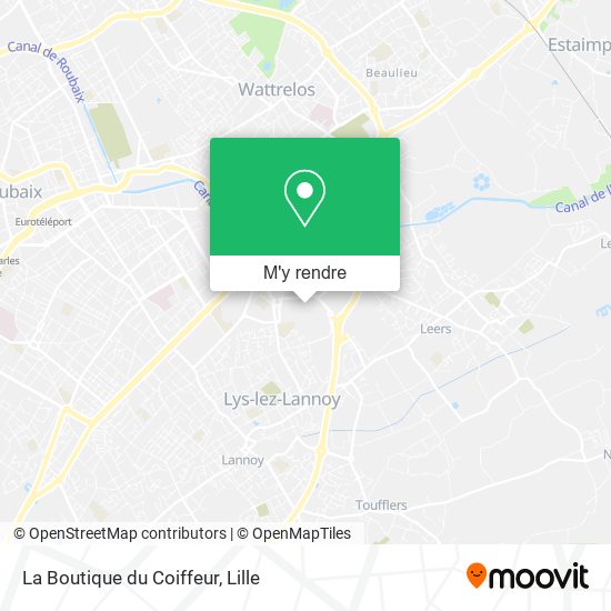 La Boutique du Coiffeur plan