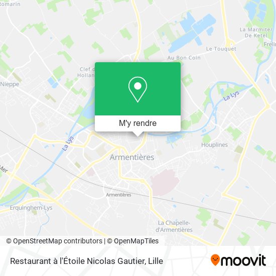 Restaurant à l'Étoile Nicolas Gautier plan