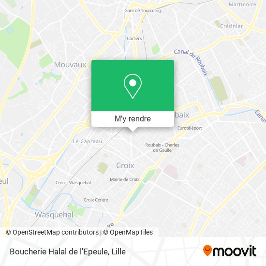 Boucherie Halal de l'Epeule plan