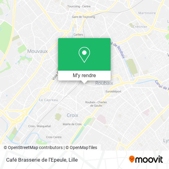 Café Brasserie de l'Epeule plan
