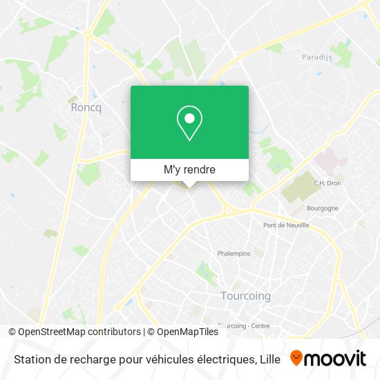 Station de recharge pour véhicules électriques plan