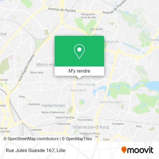 Rue Jules Guesde 167 plan