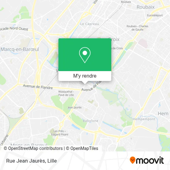 Rue Jean Jaurès plan