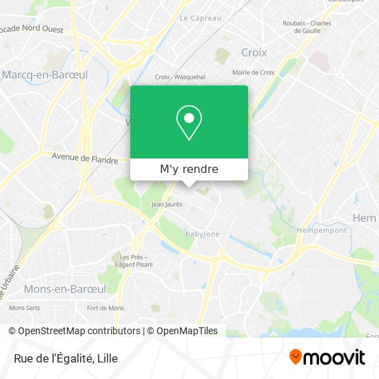 Rue de l'Égalité plan