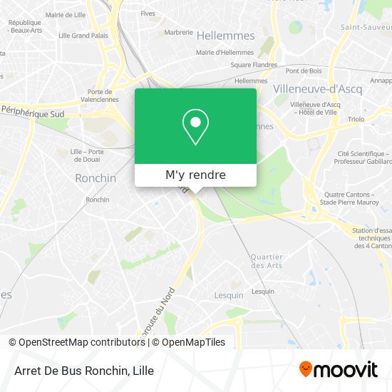 Arret De Bus Ronchin plan