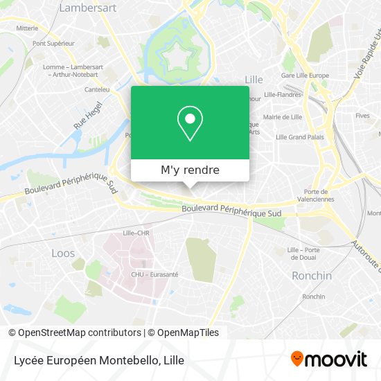 Lycée Européen Montebello plan