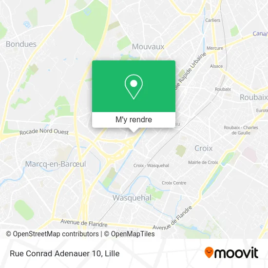 Rue Conrad Adenauer 10 plan