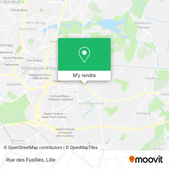 Rue des Fusillés plan