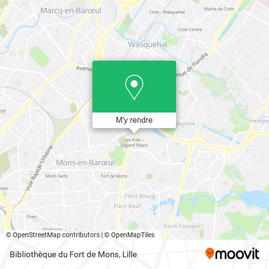 Bibliothèque du Fort de Mons plan
