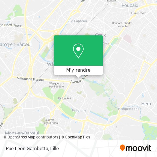 Rue Léon Gambetta plan