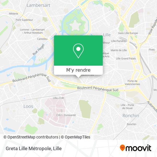 Greta Lille Métropole plan