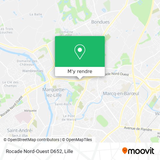 Rocade Nord-Ouest D652 plan