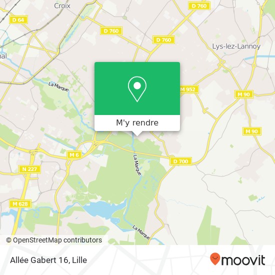 Allée Gabert 16 plan