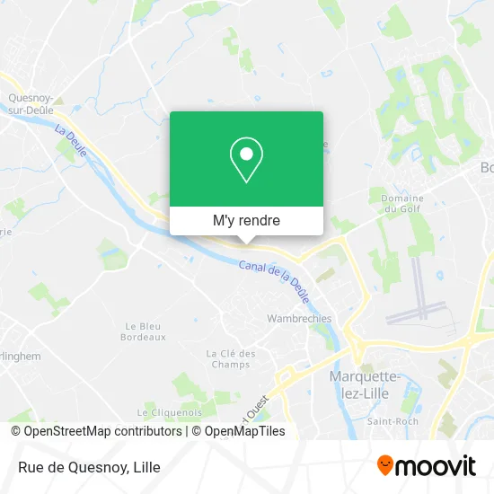 Rue de Quesnoy plan