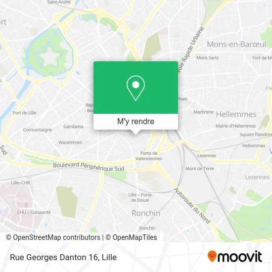 Rue Georges Danton 16 plan