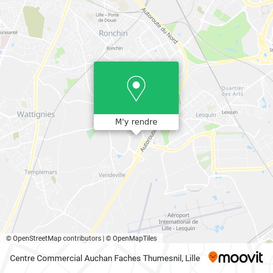 Centre Commercial Auchan Faches Thumesnil plan