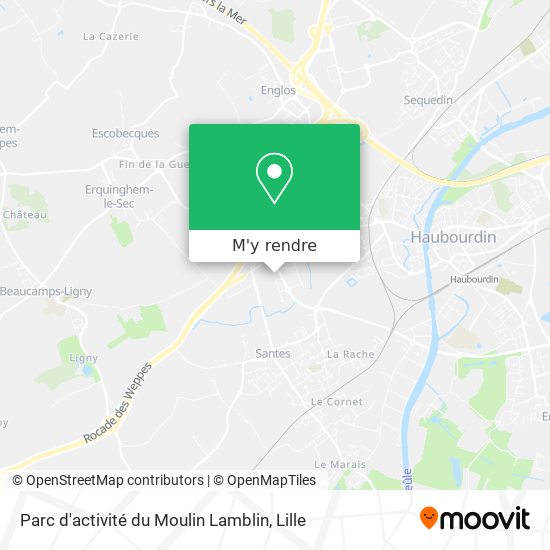 Parc d'activité du Moulin Lamblin plan