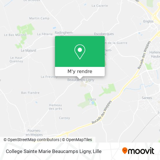 College Sainte Marie Beaucamps Ligny plan