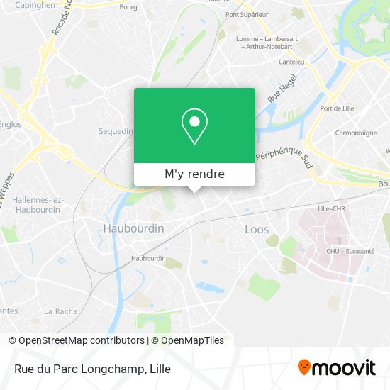 Rue du Parc Longchamp plan