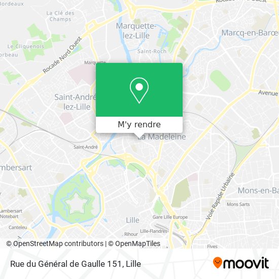 Rue du Général de Gaulle 151 plan