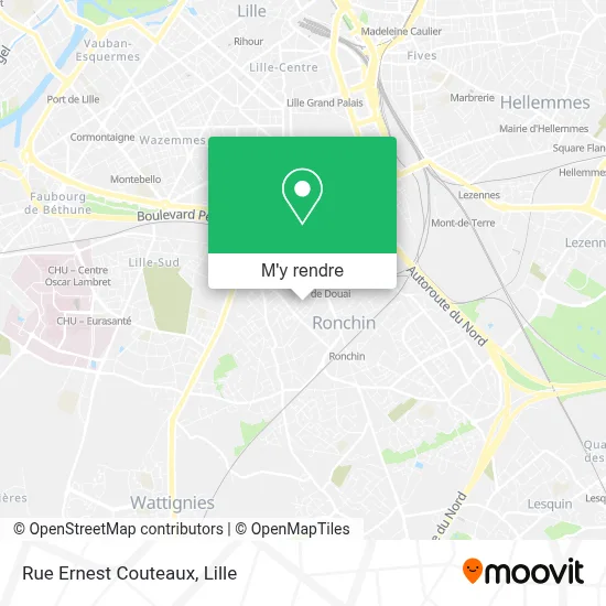 Rue Ernest Couteaux plan