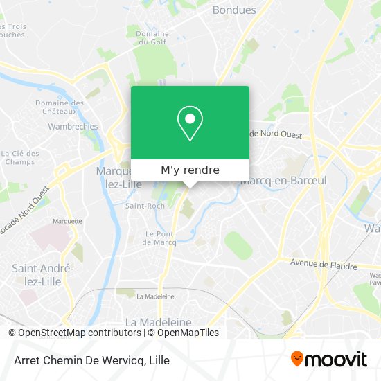 Arret Chemin De Wervicq plan