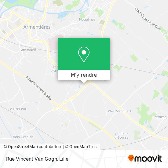 Rue Vincent Van Gogh plan