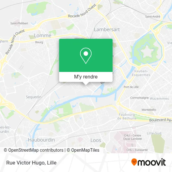 Rue Victor Hugo plan